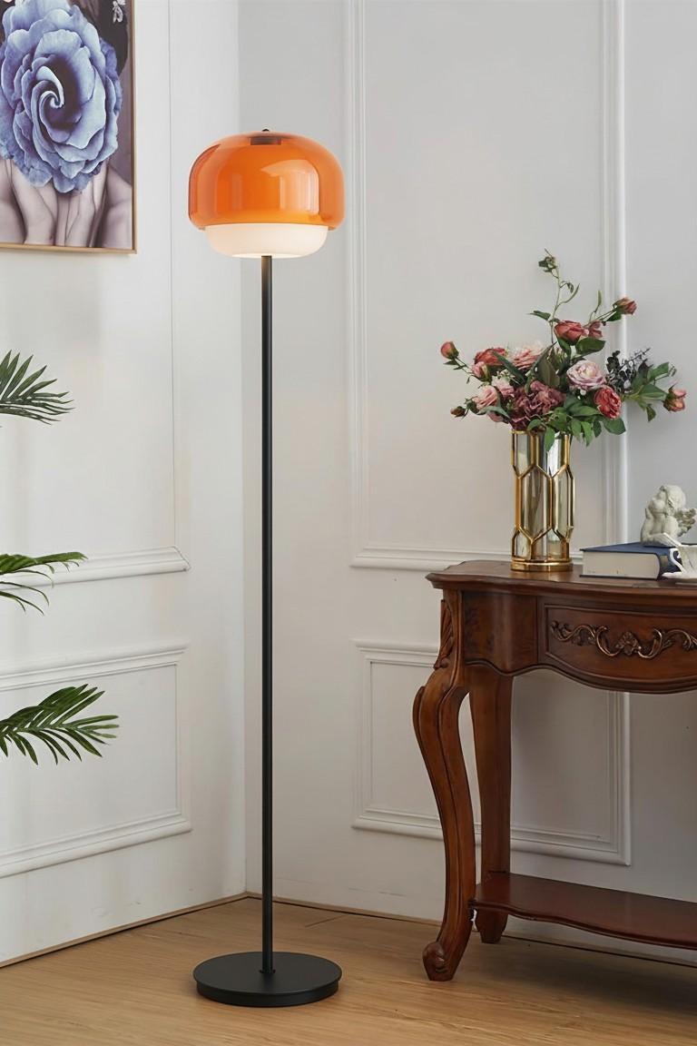 Orange Clinco floor lamp in a customer room