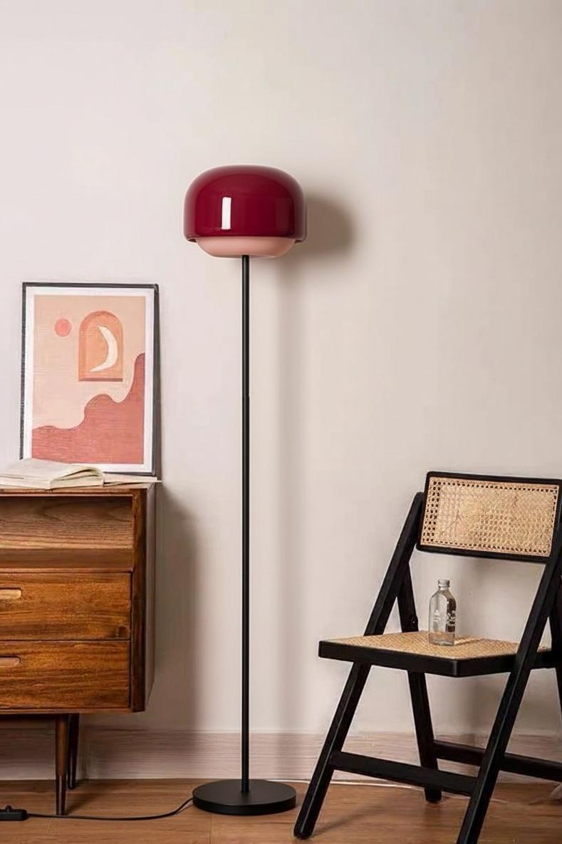 Red Clinco floor lamp in a styled interior