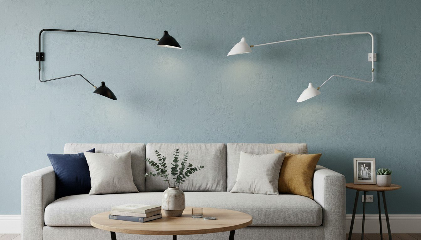 Arclume wall lamp in a living room scene