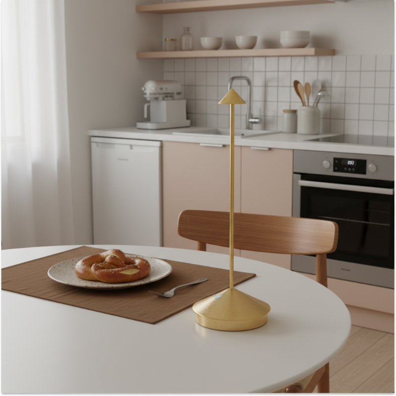 Glimma table lamp on a dining table
