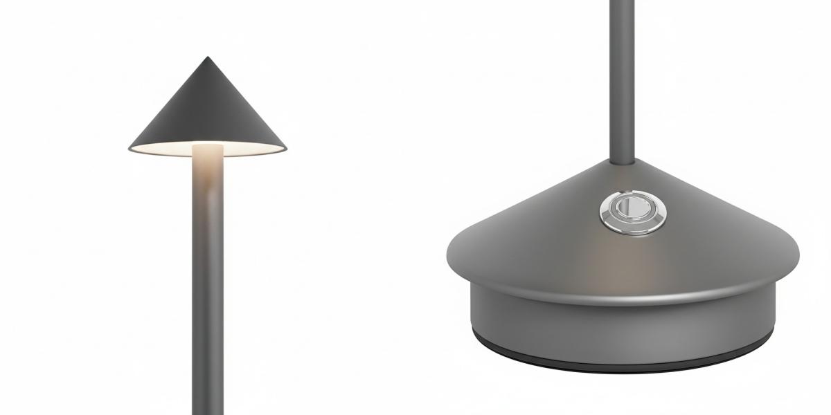 Glimma cordless table lamp detail closeup