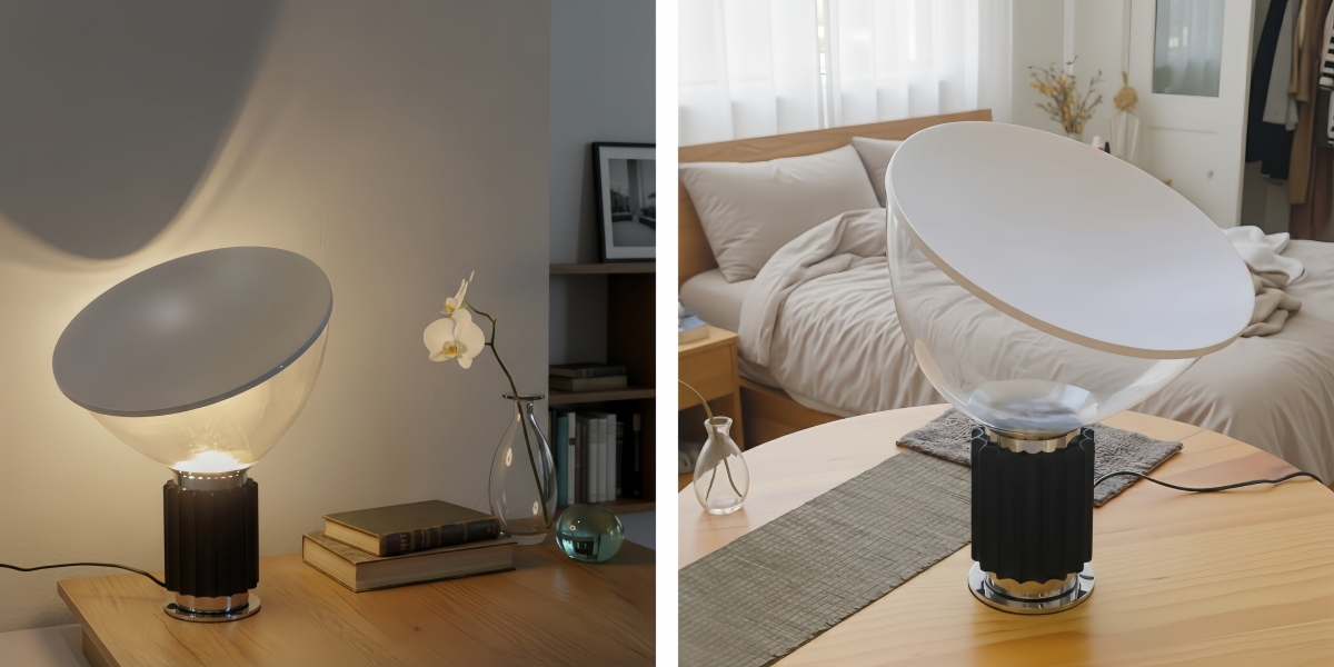 Switch light comparison for Bowlum table lamp