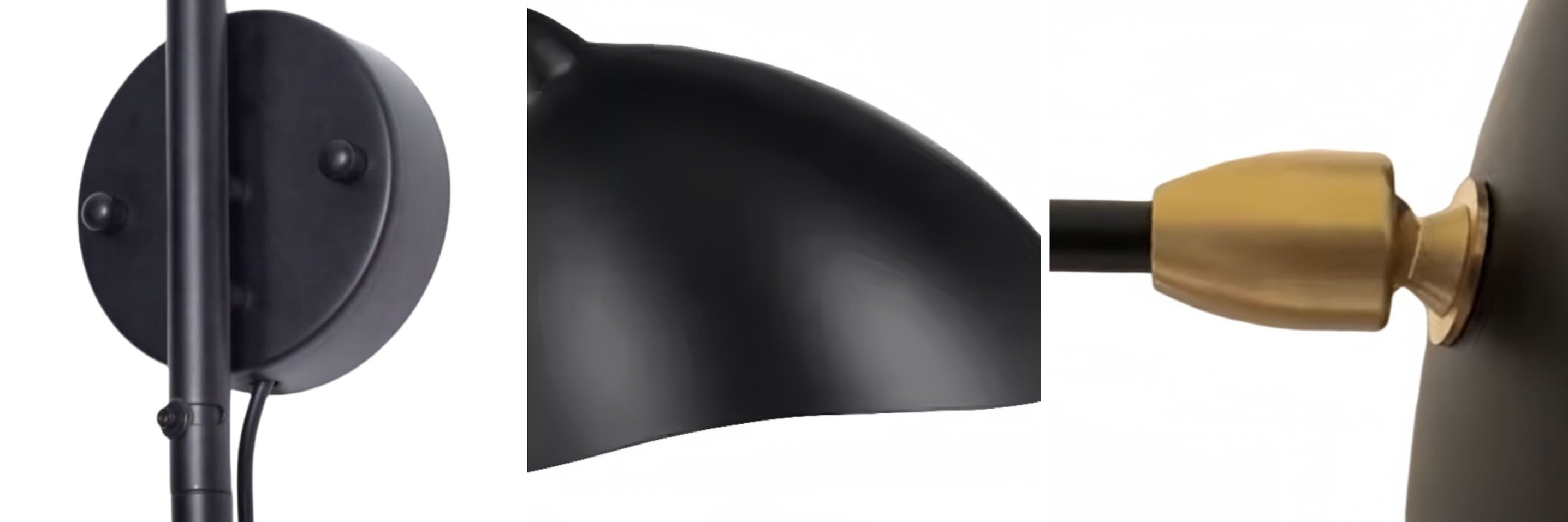 Close-up details of the Arclume wall lamp