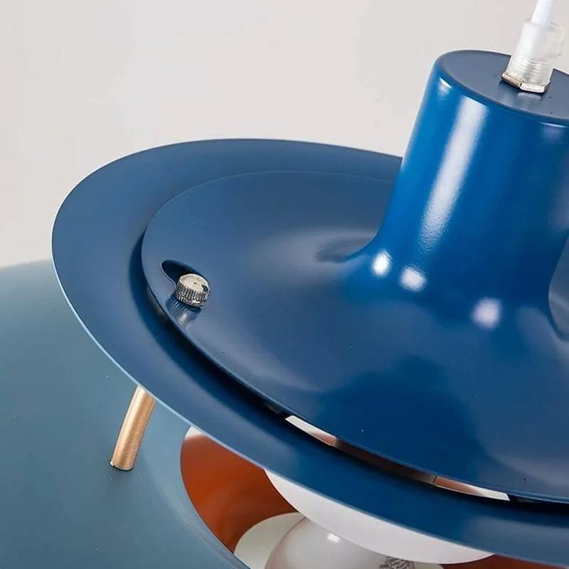 Hardware detail on Layora pendant light shade