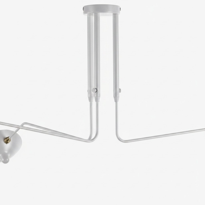 Arclume Arc Ceiling Lamp white finish detail
