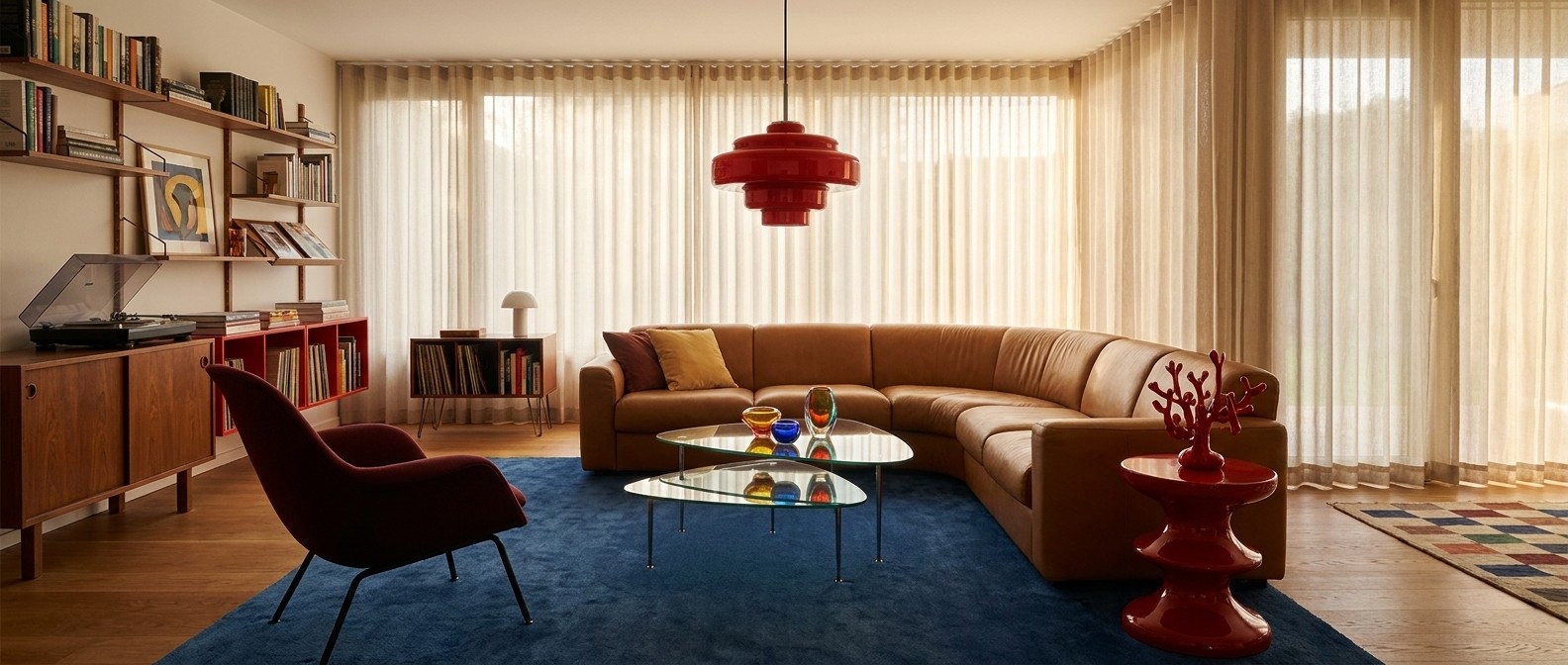 Koloro Glass Pendant ambient room view