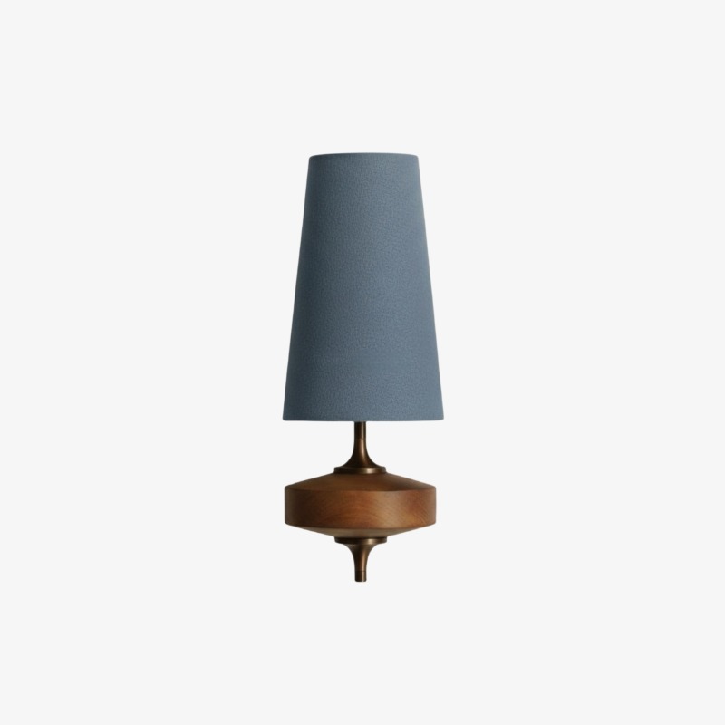 Dusty blue single wall sconce