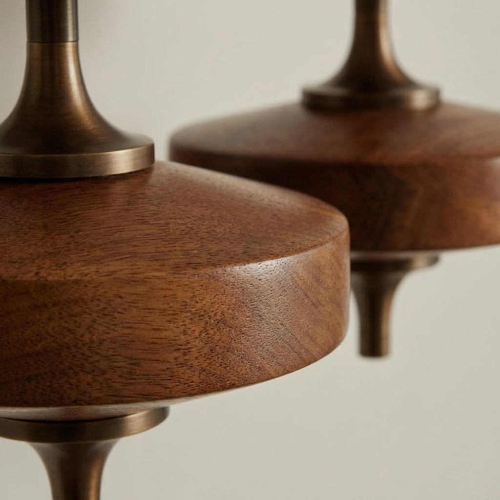 Wood and metal detail close-up