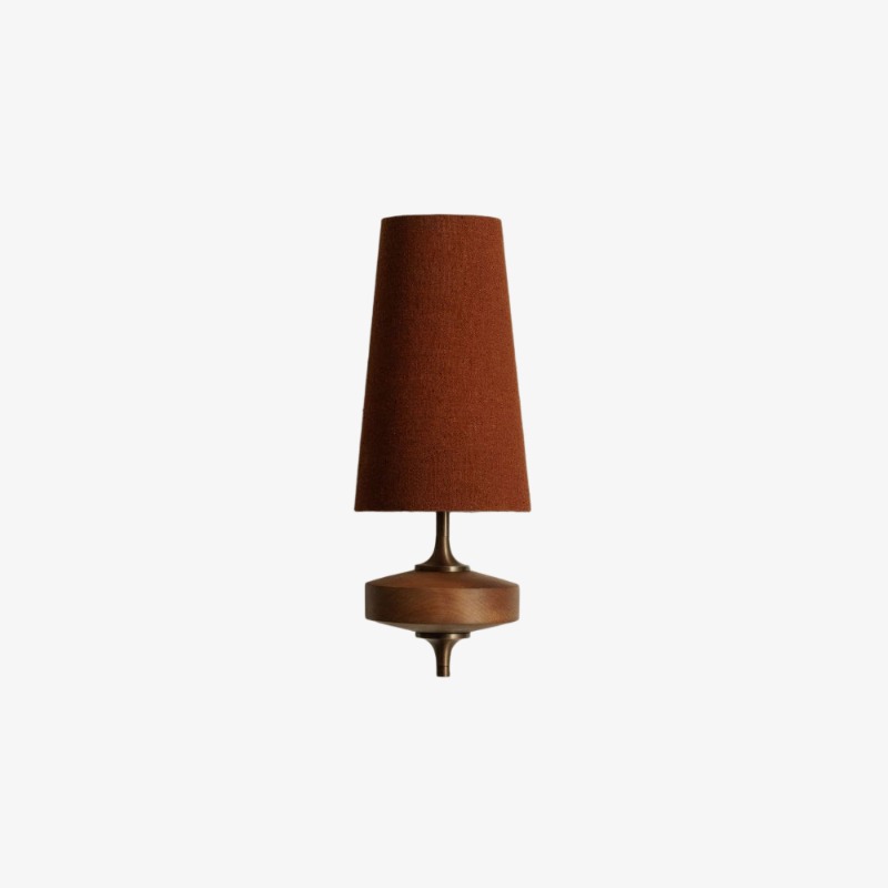 Red single wall sconce