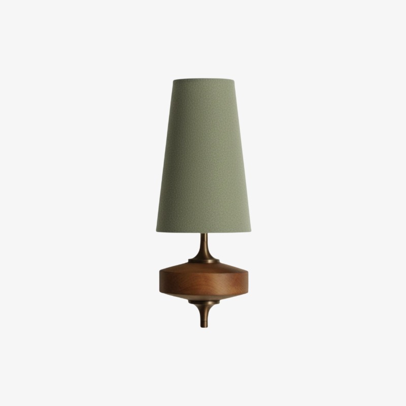 Sage green single wall sconce