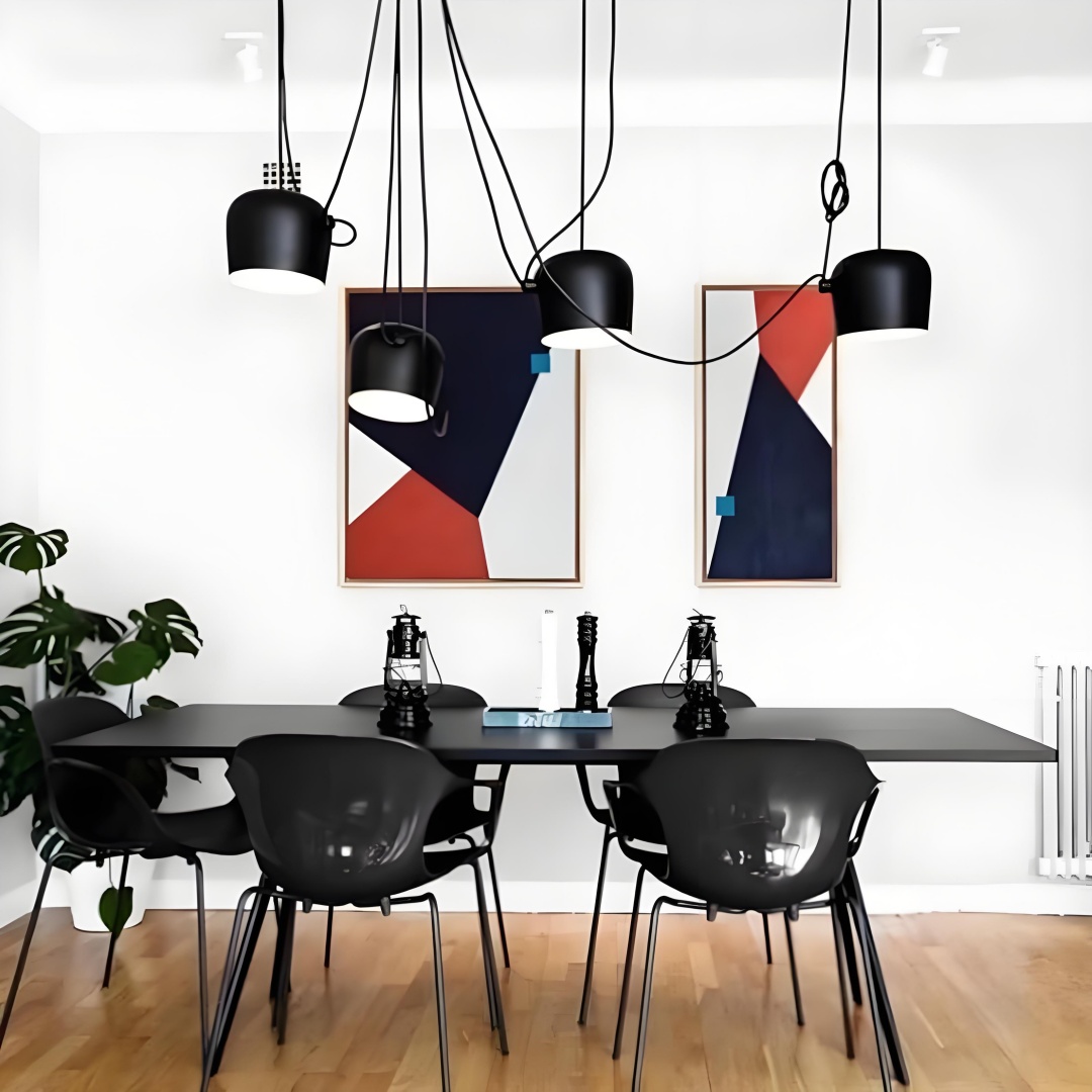 4 heads Aim pendant light