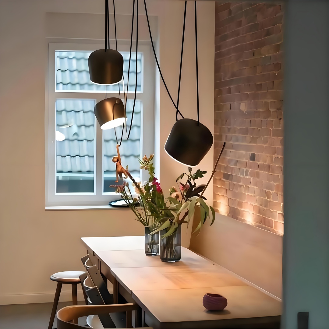 Aim pendant light table scene