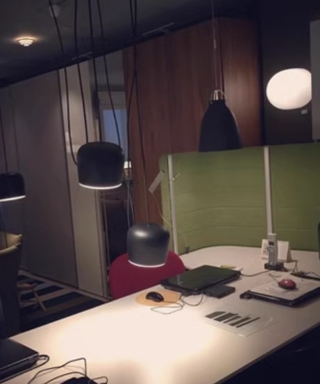 Customer home with Aim pendant light