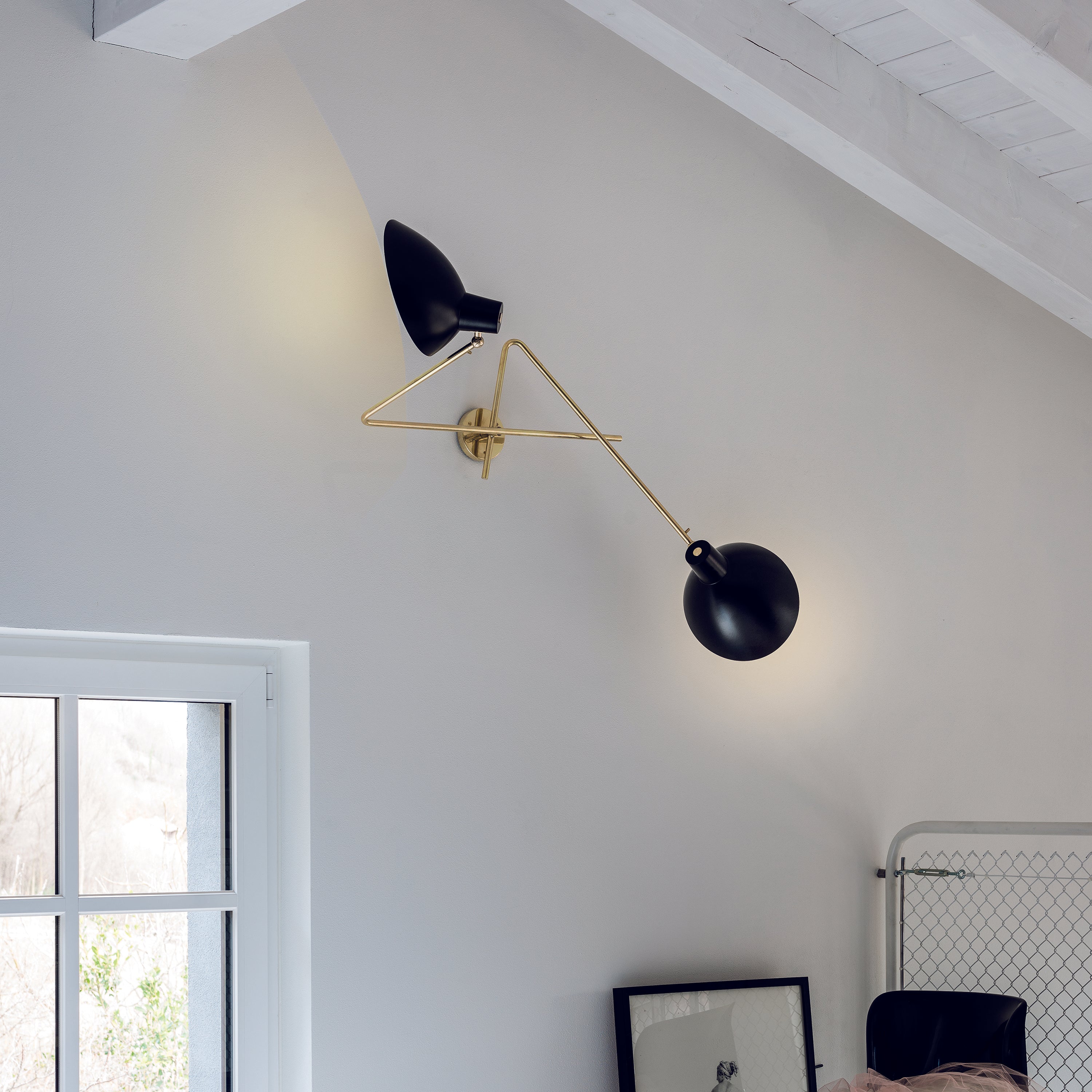 Nordic Minimalist twin wall light hallway application