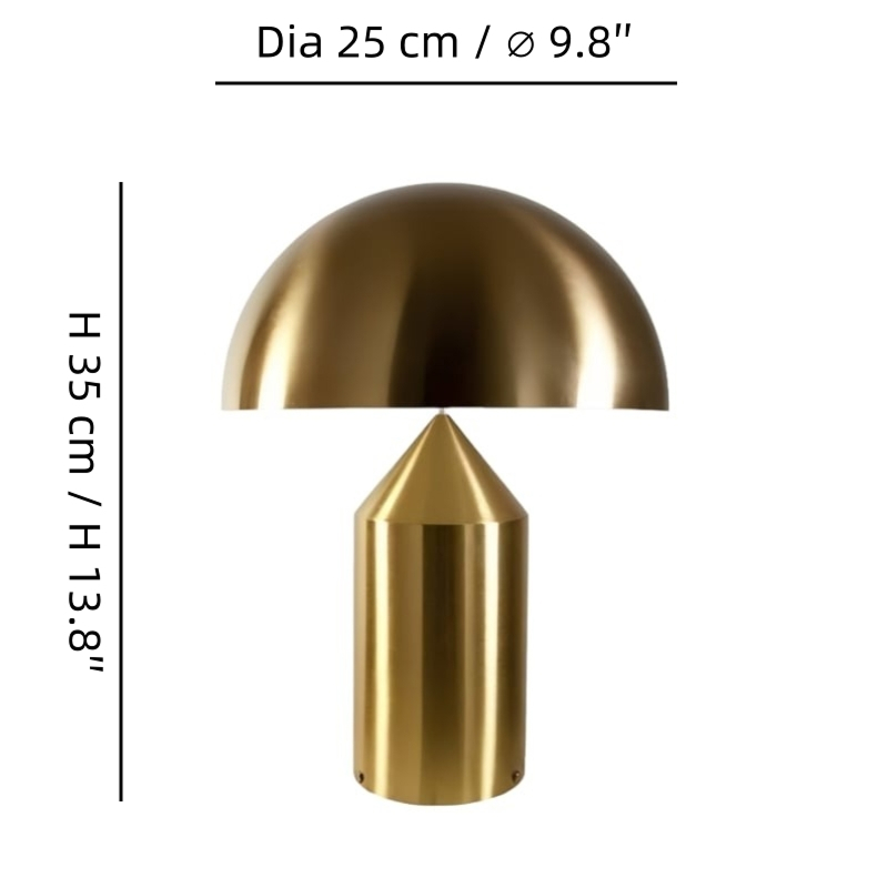 HaloVell table lamp size 3 dimensions