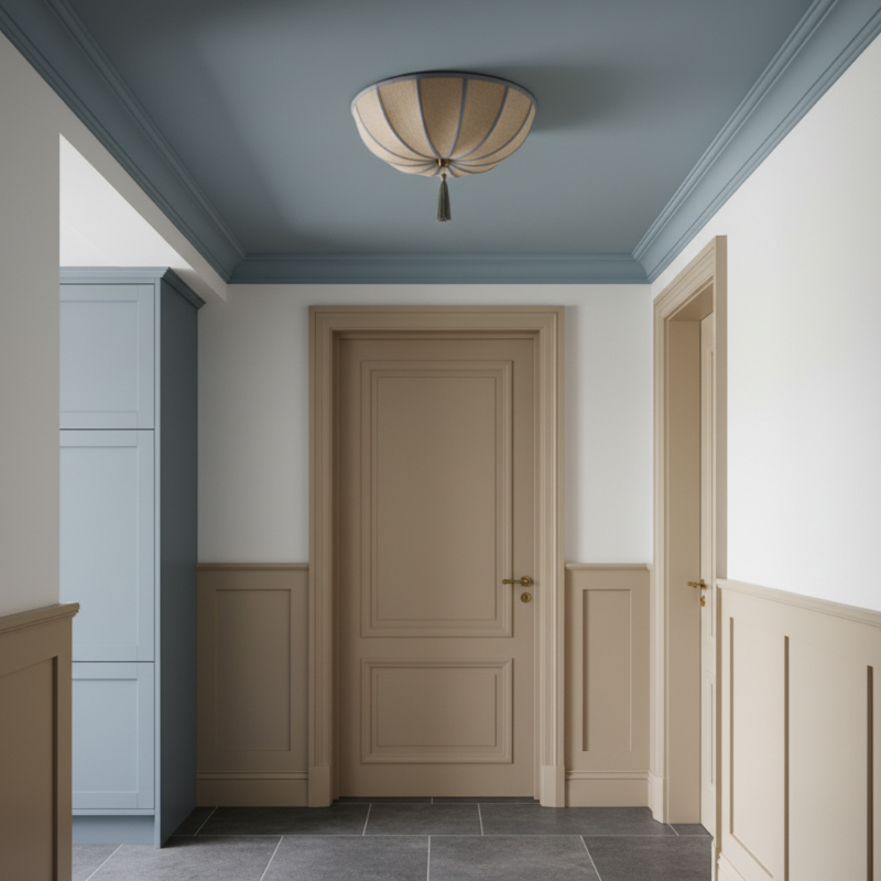 Valoflor flush mount lamp in entryway