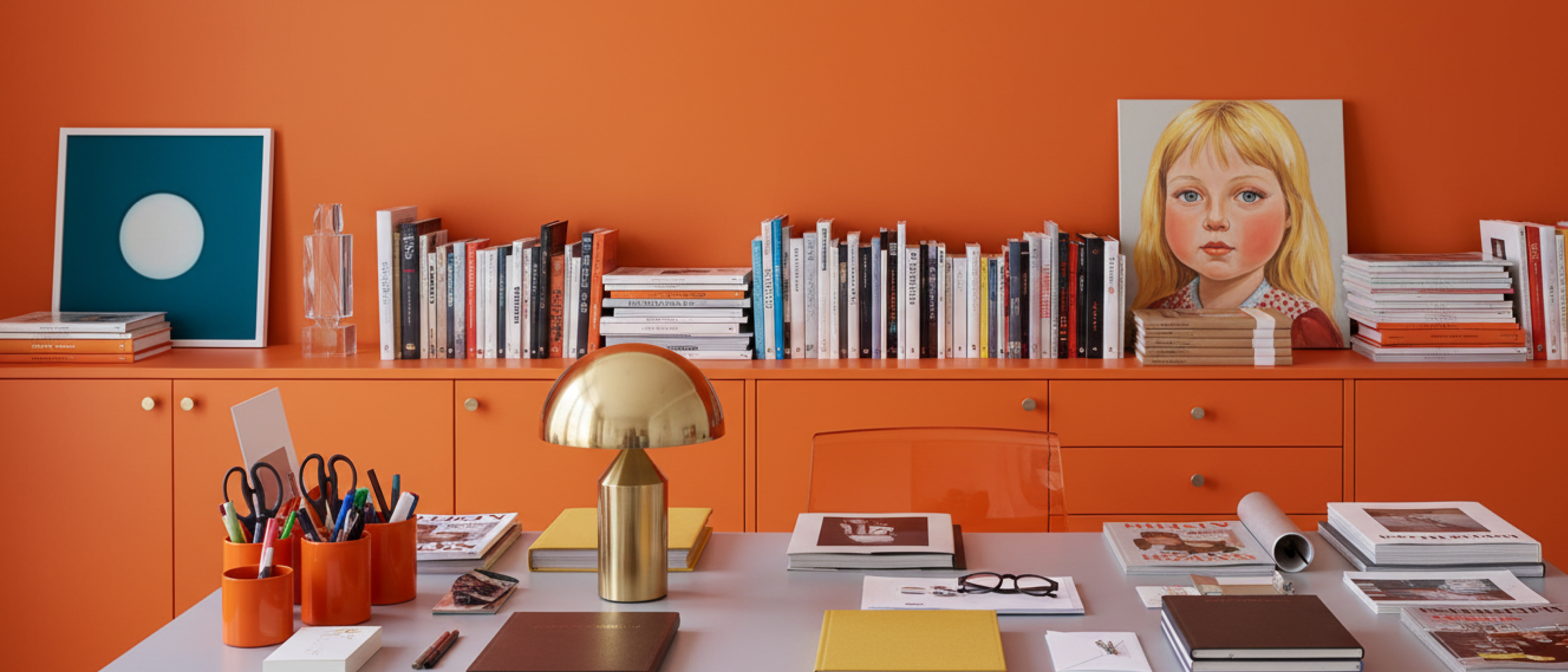HaloVell Mushroom Table Lamp on a desk