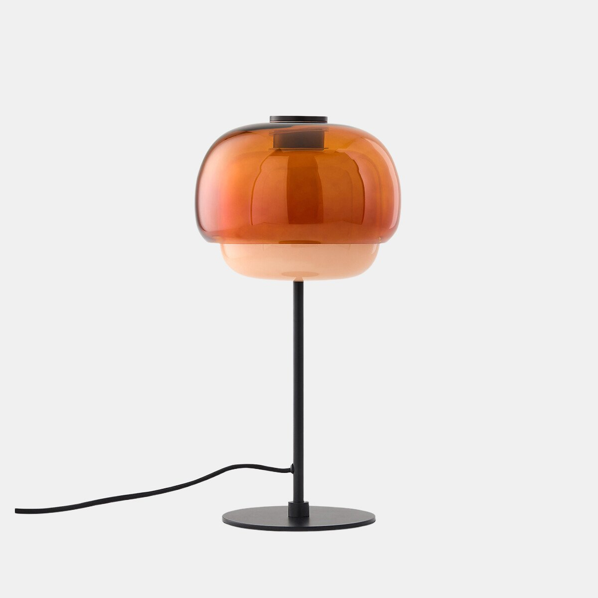 Dark orange Clinco glass table lamp