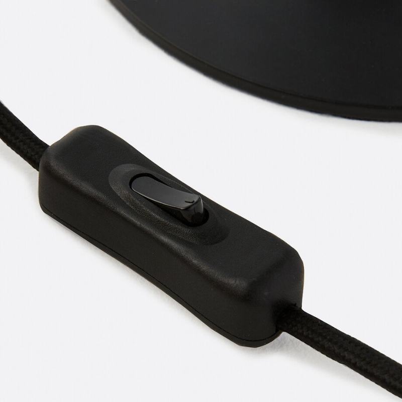 Close-up of lamp cord switch
