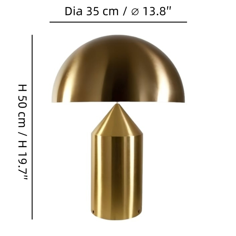 HaloVell table lamp size 2 dimensions