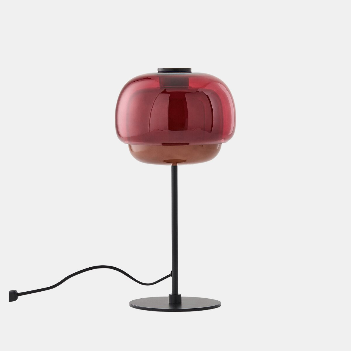 Red Clinco glass table lamp