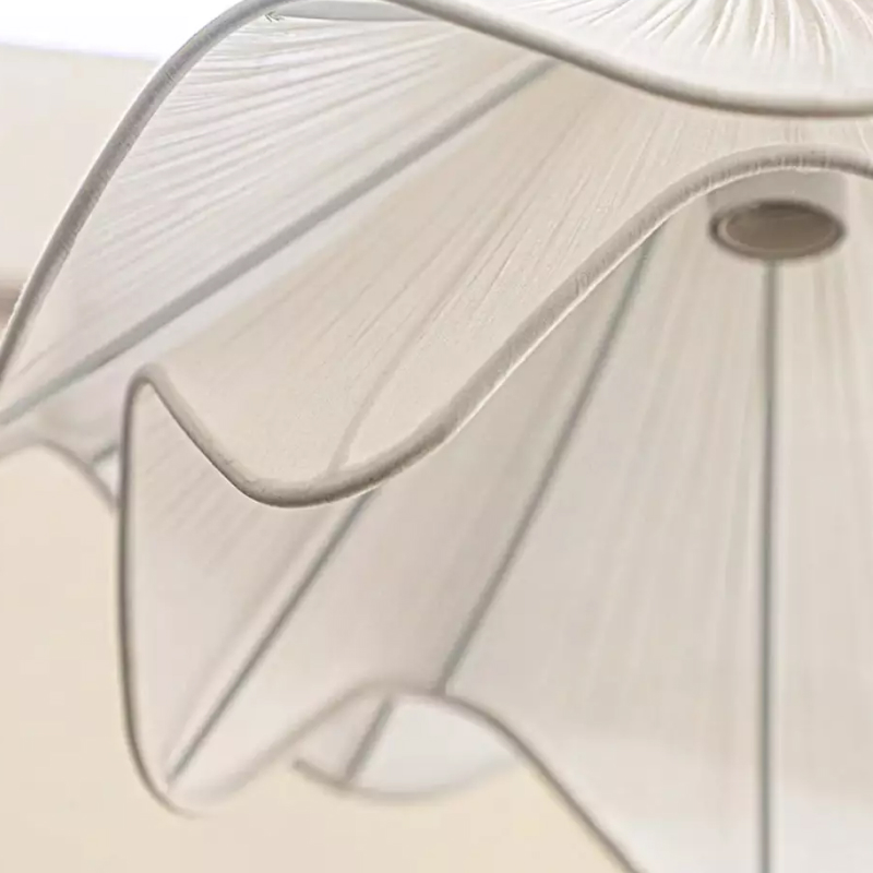 Curved floral shade edge detail