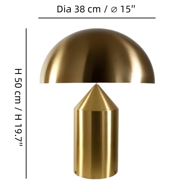 HaloVell table lamp size 1 dimensions