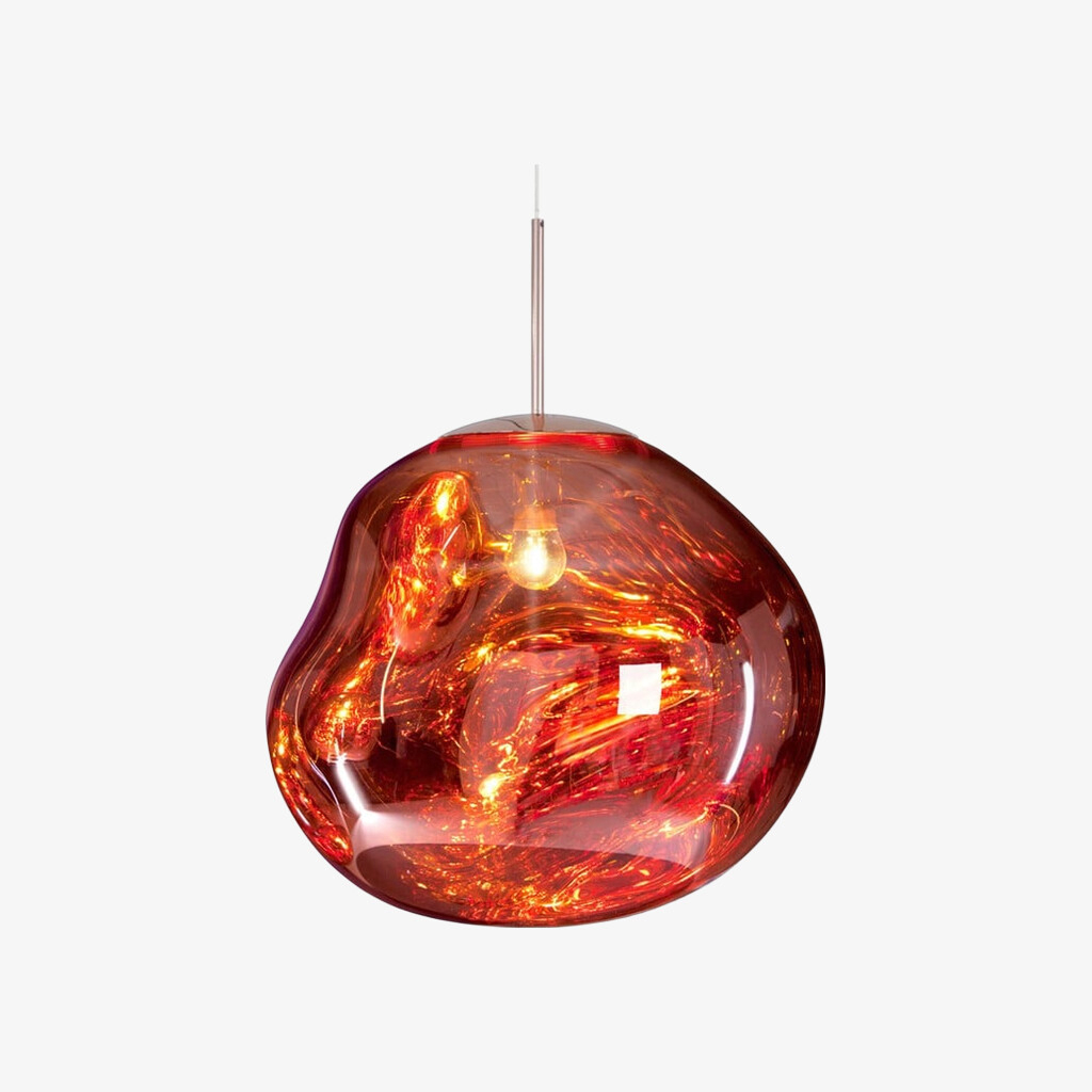 Red Glyador pendant light finish