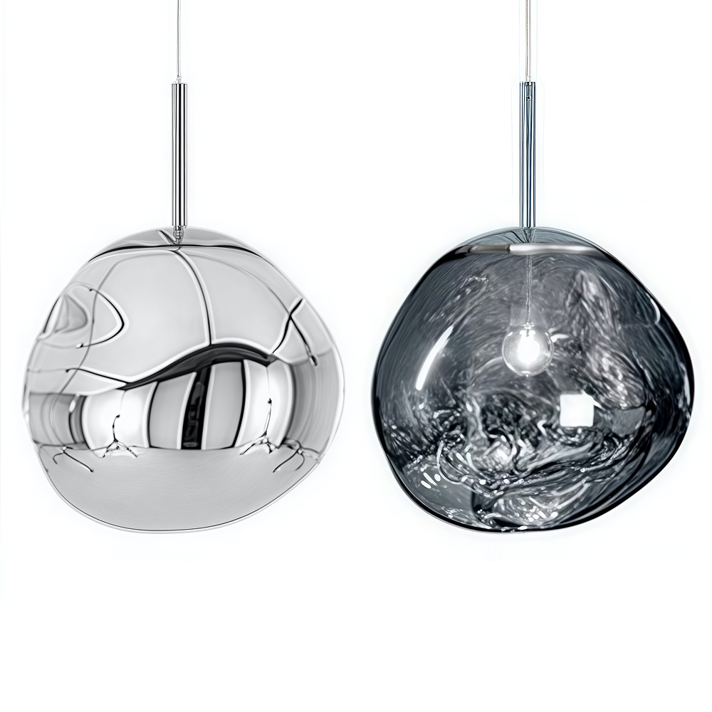 Smoke gray pendant light on comparison