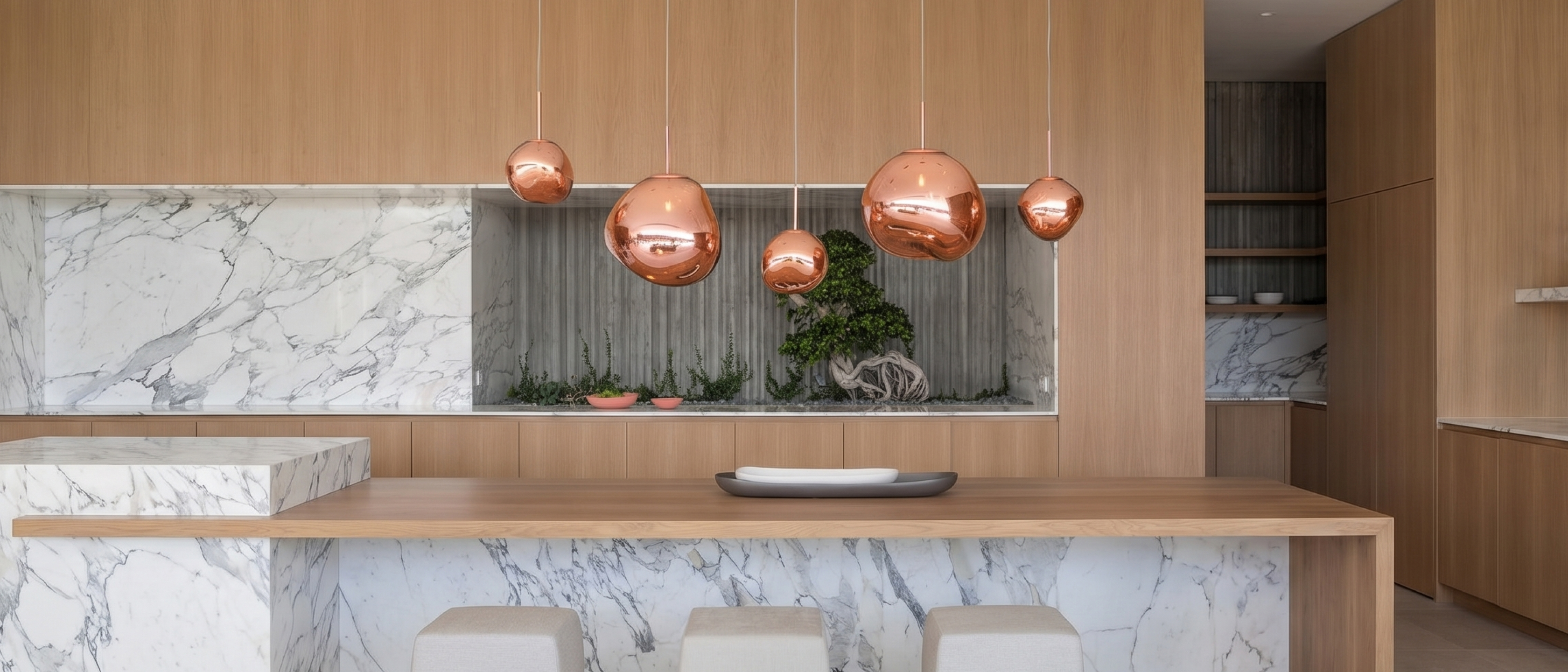 Glyador Irregular Lava Melt Pendant Light in a modern interior