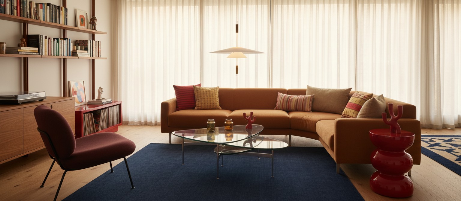 Plumeo Flamingo pendant light in a minimalist interior