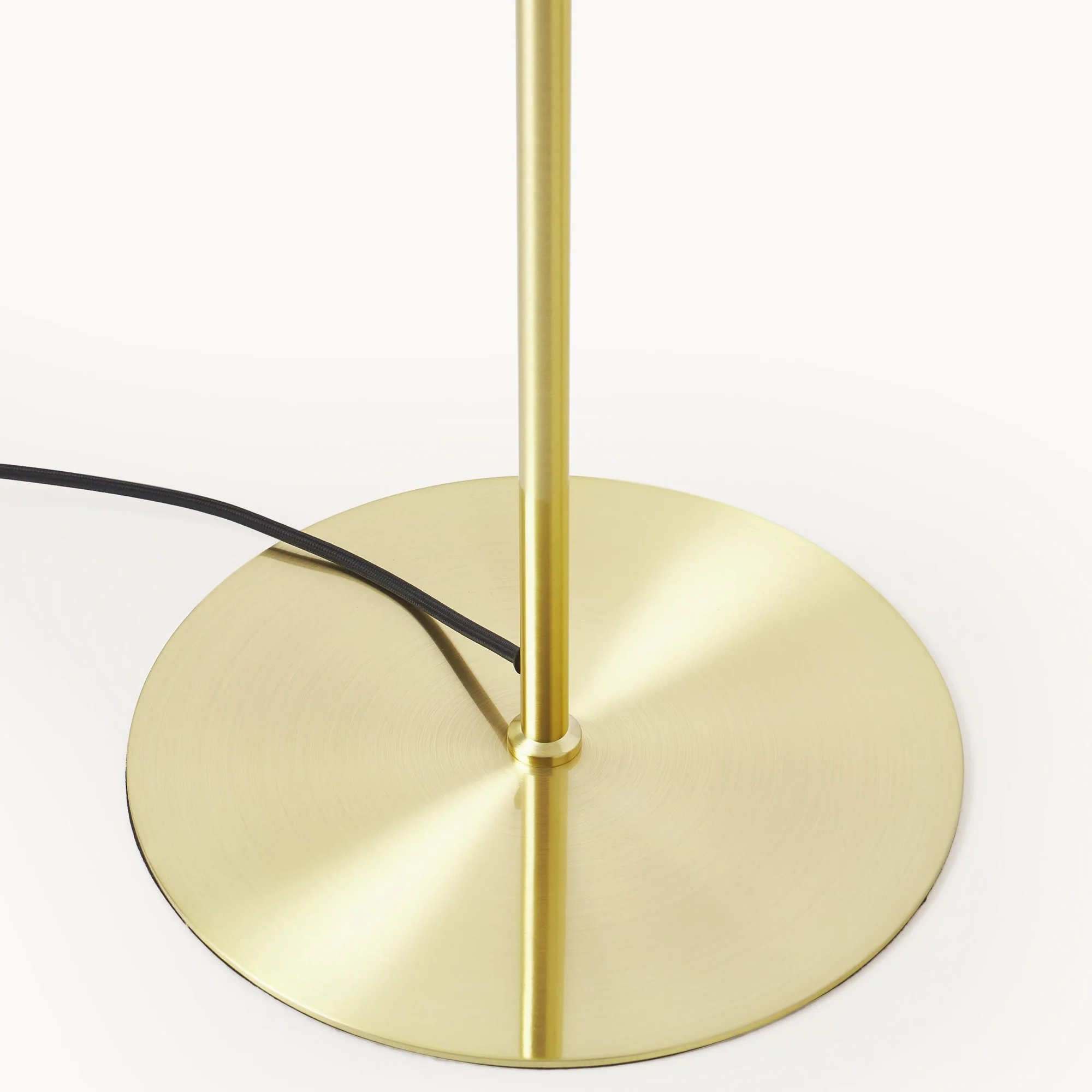 Brushed metal base detail