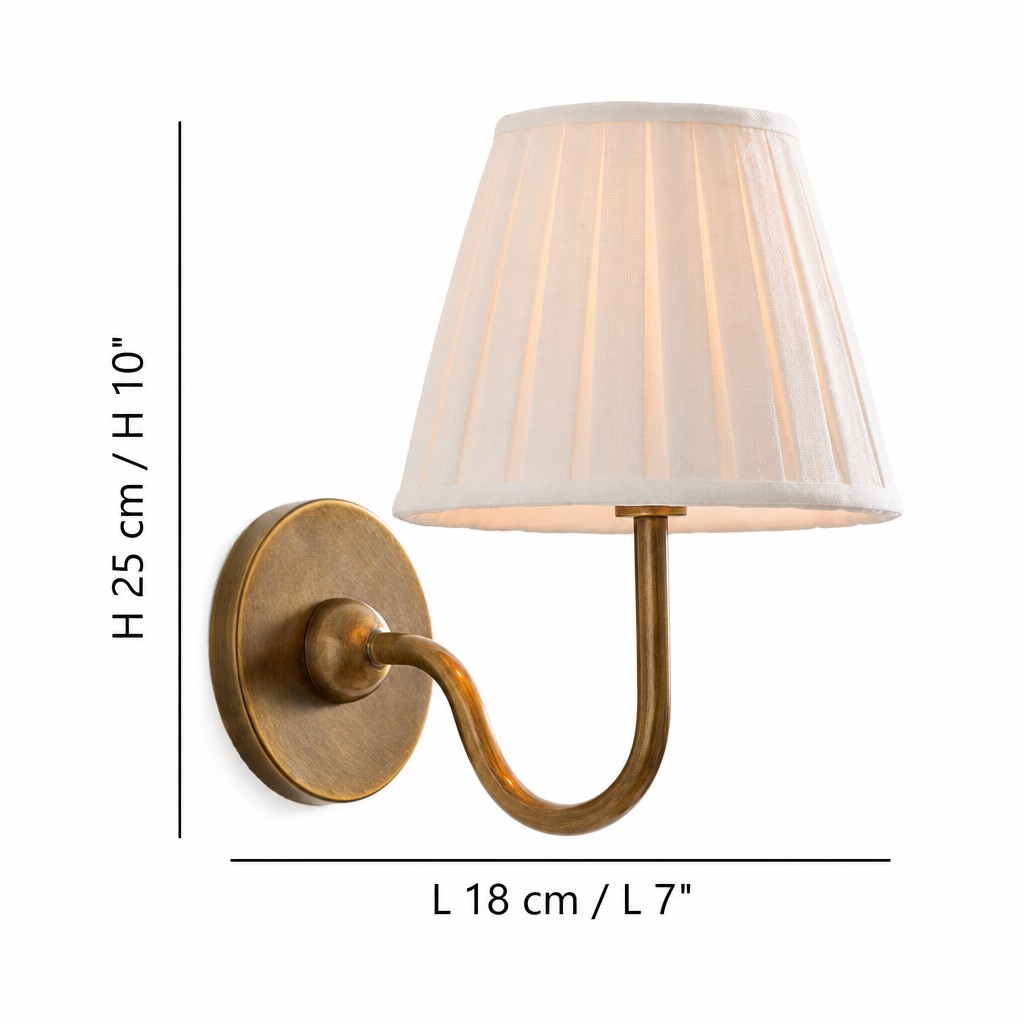 Size 1 dimensions for Luvora wall lamp