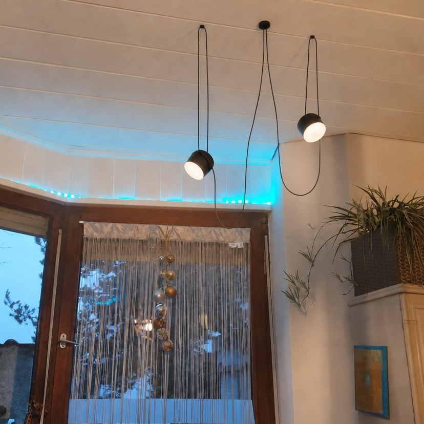 Axiomorna pendant lamp in a warm evening interior
