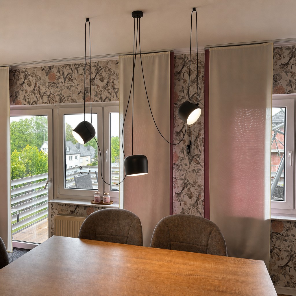 Axiomorna pendant lamp installed above a table