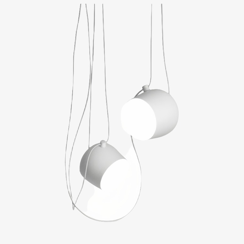 Axiomorna pendant lamp two-head white option
