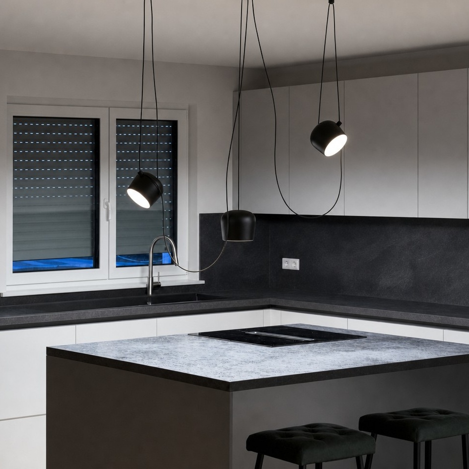Axiomorna pendant lamp in a kitchen review scene