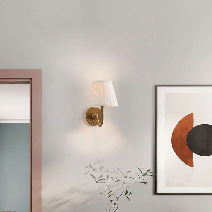 Luvora wall lamp in real room setting
