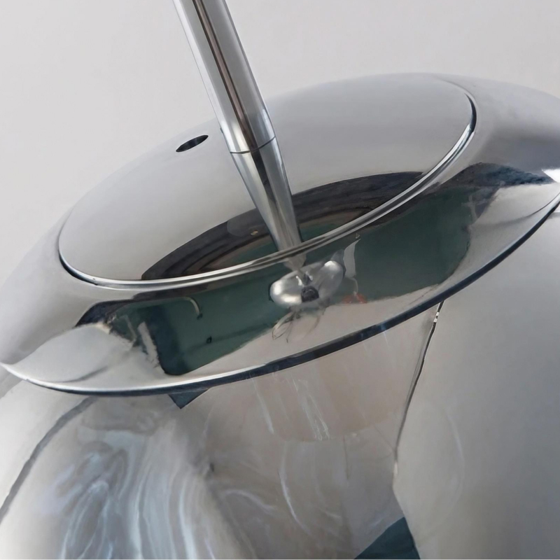 Mirror finish pendant canopy detail