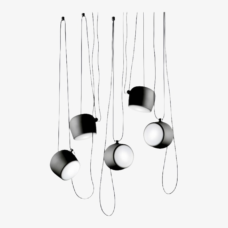 Axiomorna pendant lamp additional black configuration