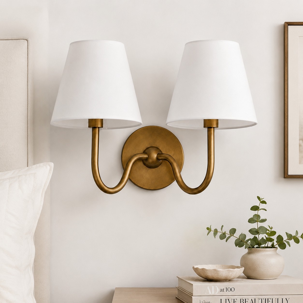 Luvora wall sconce finish option