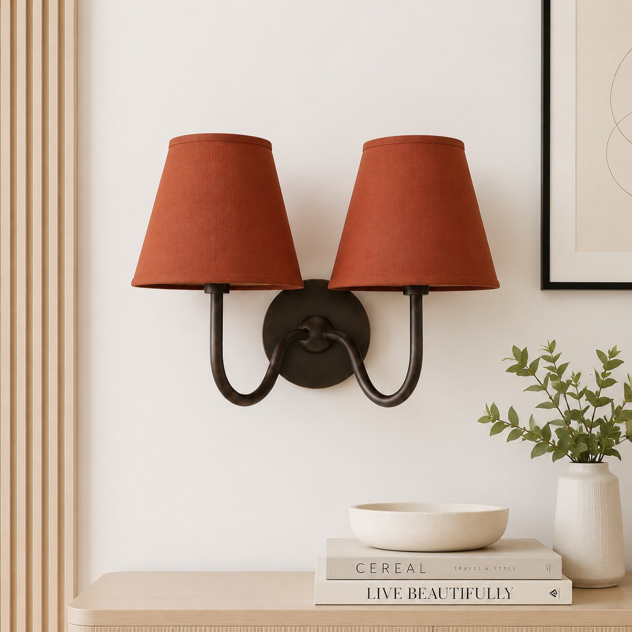 Luvora wall sconce finish option