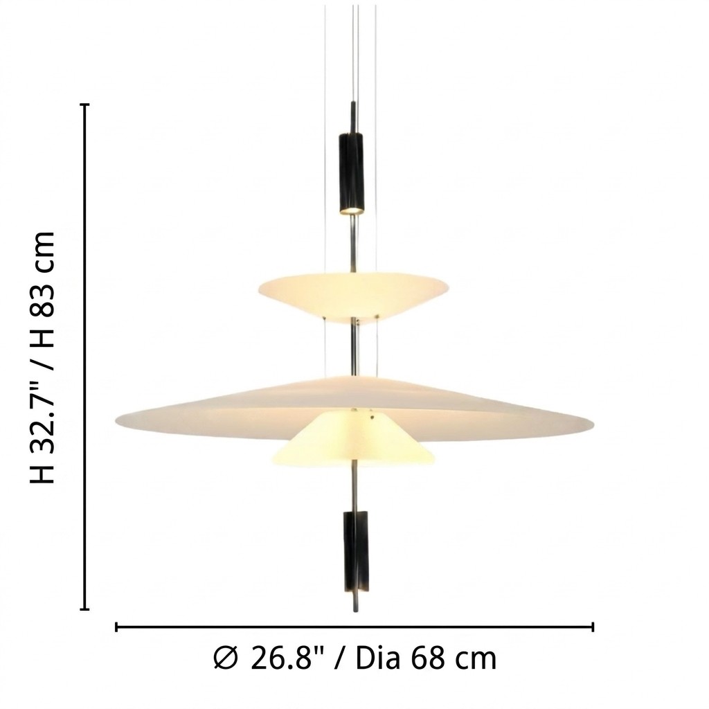 Size 4 dimensions for Plumeo Flamingo pendant light