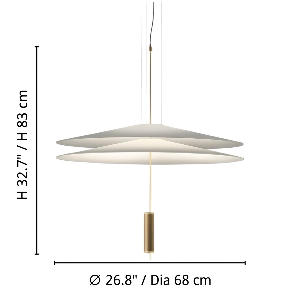 Size 2 dimensions for Plumeo Flamingo pendant light