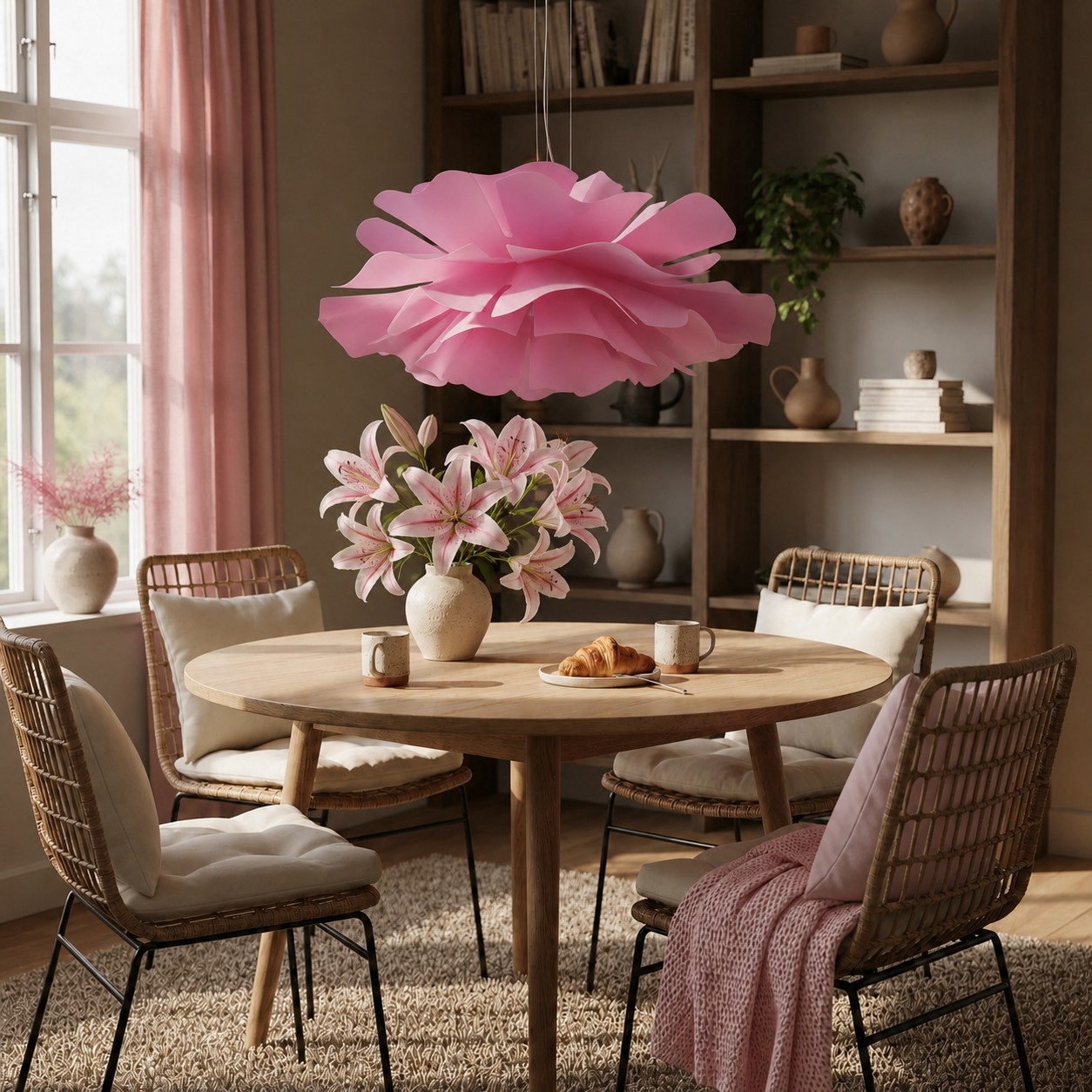 Escena de estilo de vida de porcelana empotrada