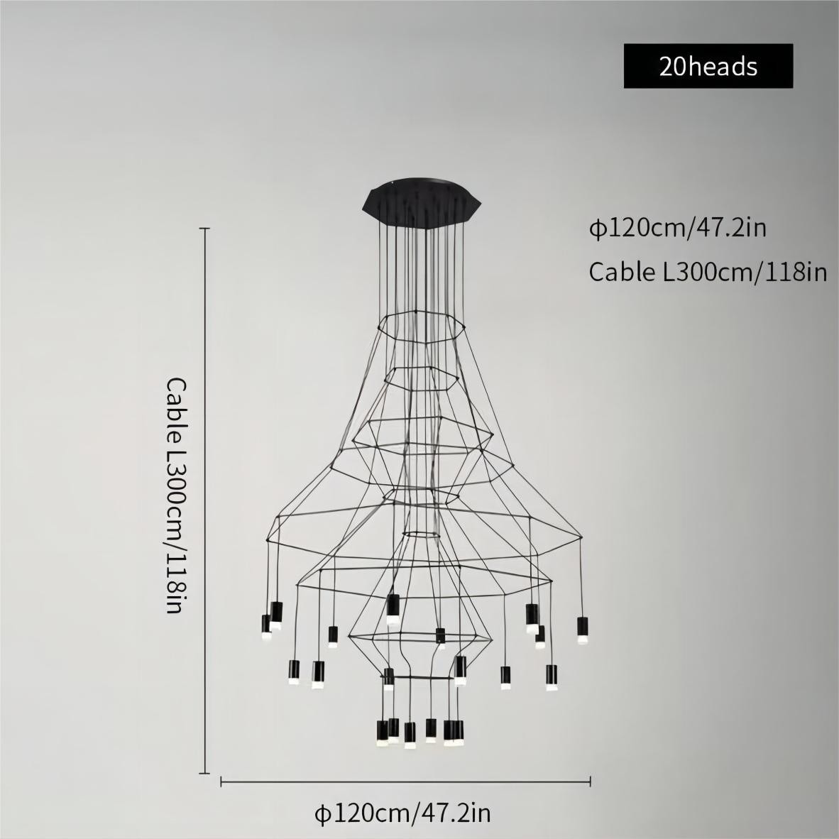 Wireflow Chandelier