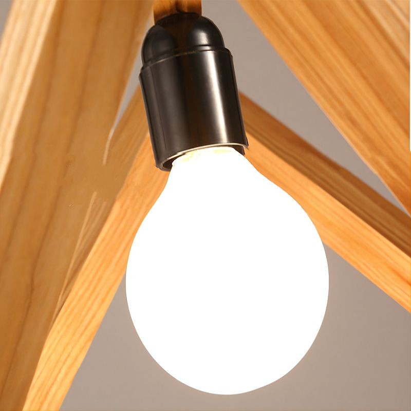 MOJLIFE Geometric Wood Pendant Lamp