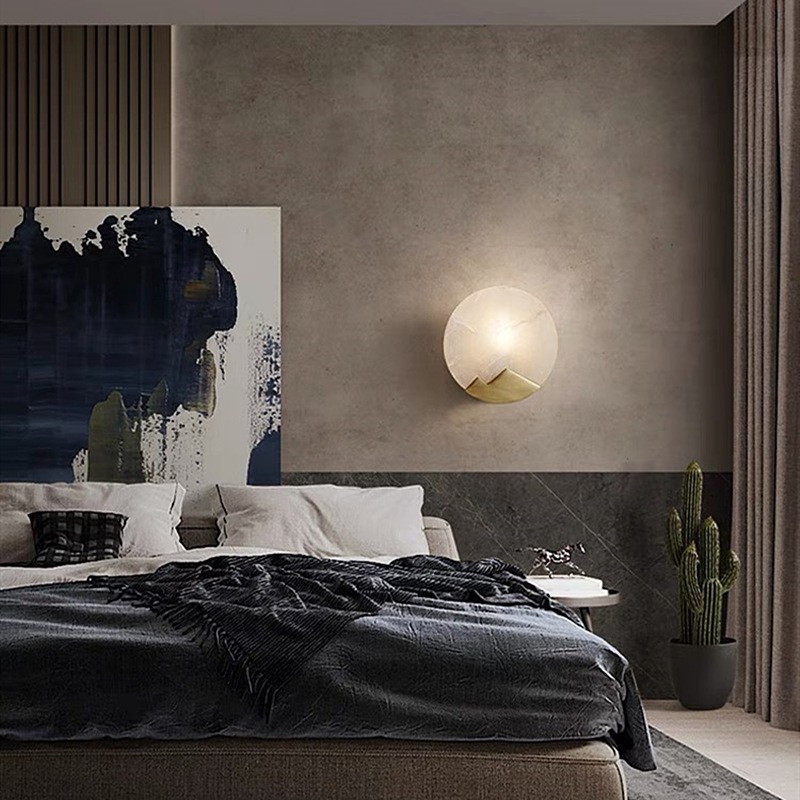 Pure Copper Marble Wall Lamp