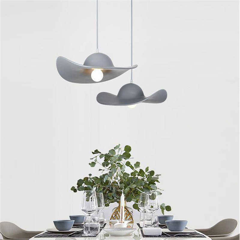 Italian Hat Straw Hat Pendant Lamp