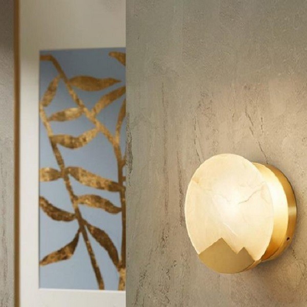 Pure Copper Marble Wall Lamp
